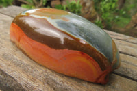 Polished On One Side Polychrome Jasper Nodules x 6 From Mahajanga, Madagascar - Toprock Gemstones and Minerals 