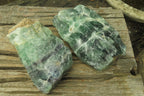 Natural Watermelon Fluorite Cobbed Specimens x 2 From Uis, Namibia - Toprock Gemstones and Minerals 