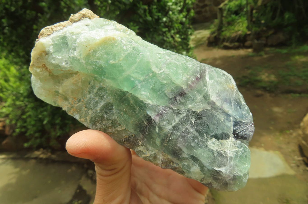 Natural Watermelon Fluorite Cobbed Specimens x 2 From Uis, Namibia - Toprock Gemstones and Minerals 