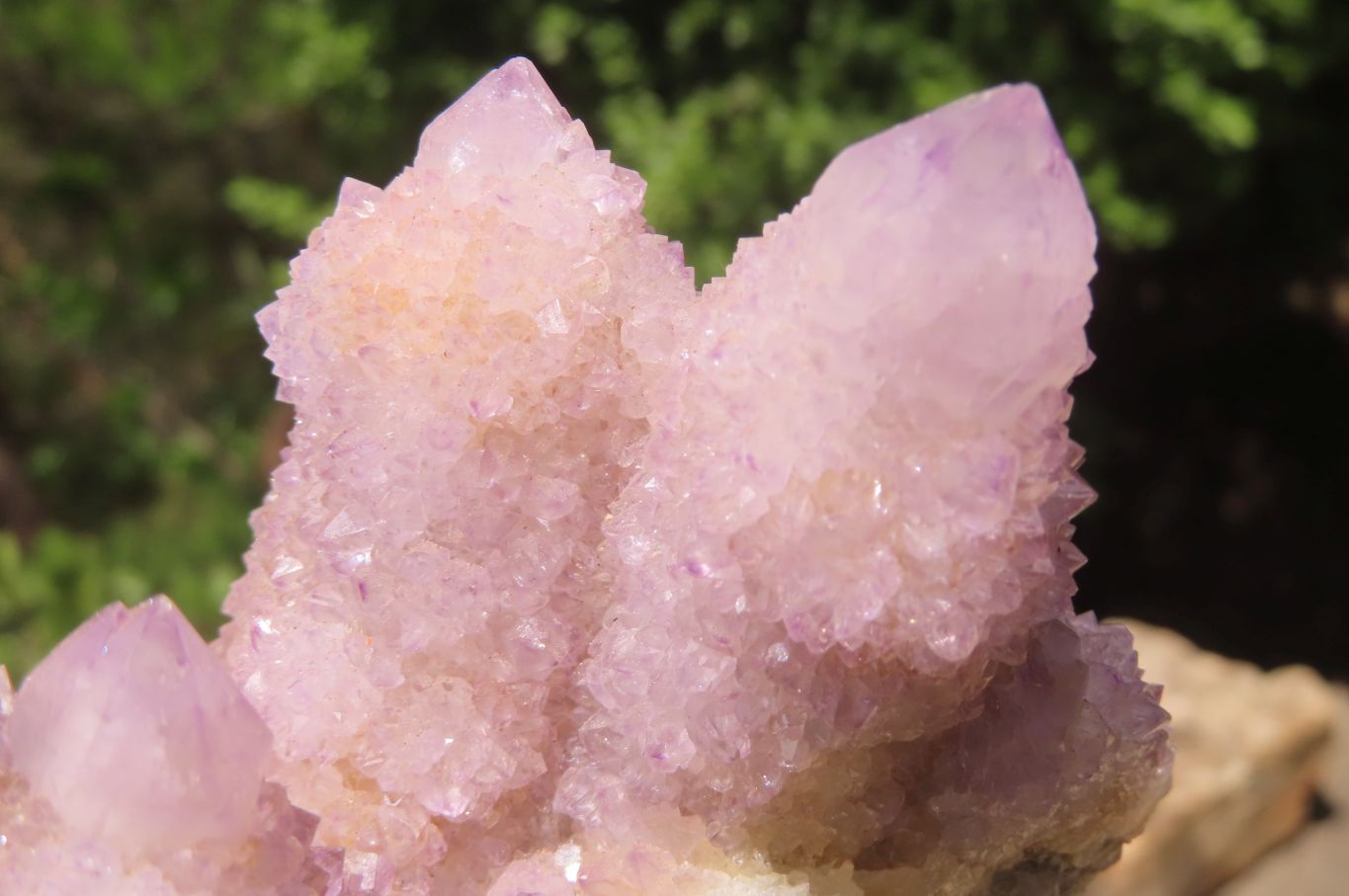 Natural Amethyst Spirit Quartz Clusters x 3 From Boekenhouthoek, South Africa - Toprock Gemstones and Minerals 