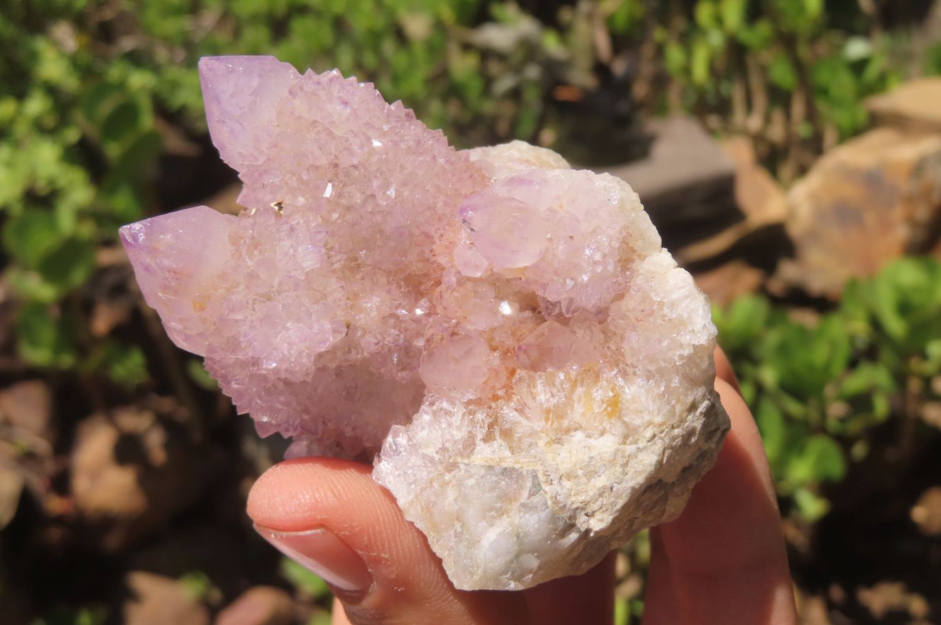 Natural Amethyst Spirit Quartz Clusters x 3 From Boekenhouthoek, South Africa - Toprock Gemstones and Minerals 