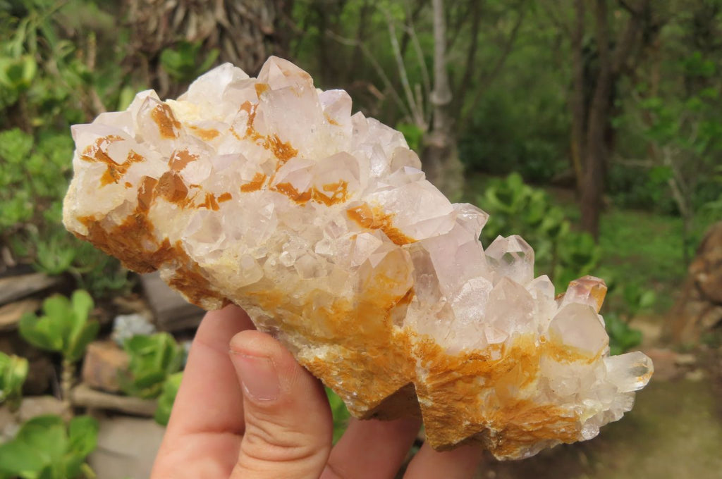 Natural Sugar Amethyst Quartz Clusters x 4 from Solwezi, Zambia - Toprock Gemstones and Minerals 