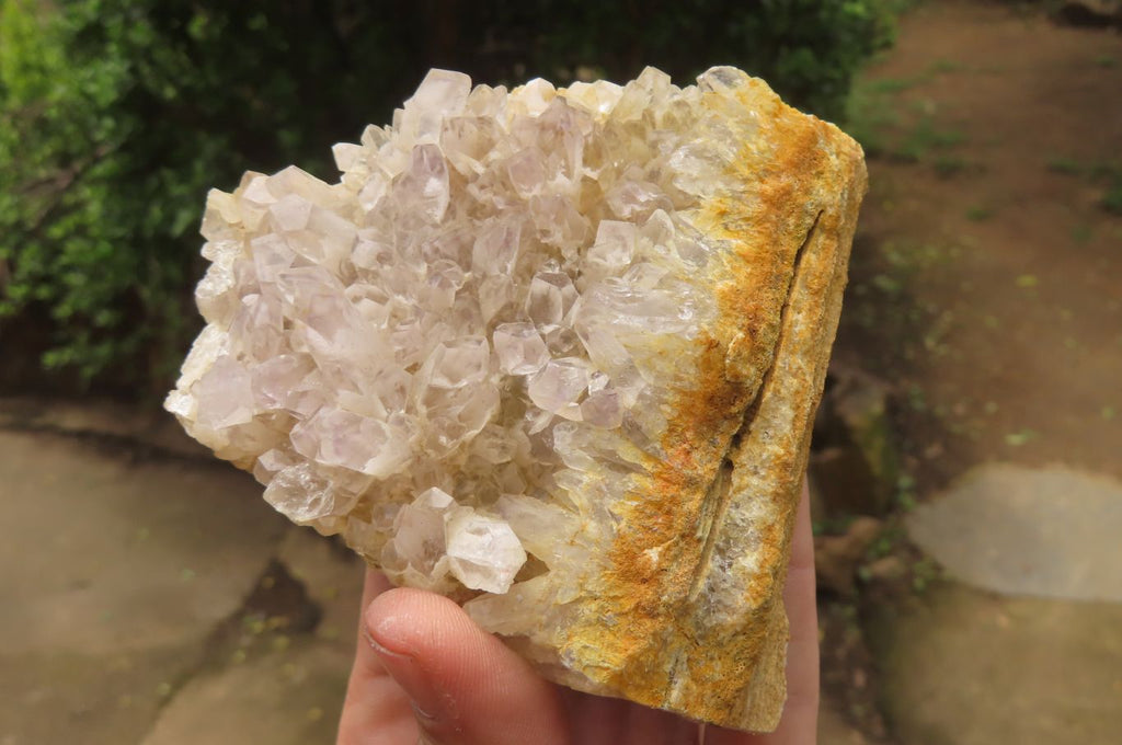 Natural Sugar Amethyst Quartz Clusters x 4 from Solwezi, Zambia - Toprock Gemstones and Minerals 