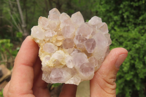 Natural Sugar Amethyst Quartz Clusters x 4 from Solwezi, Zambia - Toprock Gemstones and Minerals 