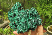 Natural Silky Malachite Specimens x 2 From Kasompe, Congo - Toprock Gemstones and Minerals 