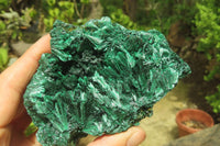 Natural Silky Malachite Specimens x 2 From Kasompe, Congo - Toprock Gemstones and Minerals 