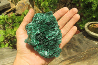 Natural Silky Malachite Specimens x 2 From Kasompe, Congo - Toprock Gemstones and Minerals 
