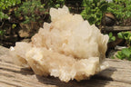 Natural White Quartz Cluster x 1 From Madagascar - Toprock Gemstones and Minerals 