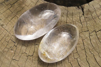 Polished Clear Quartz Palm Stones x 12 From Madagascar - Toprock Gemstones and Minerals 