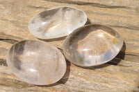 Polished Clear Quartz Palm Stones x 12 From Madagascar - Toprock Gemstones and Minerals 