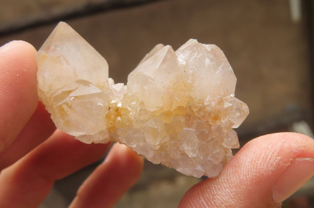 Natural Limonite Spirit Quartz Clusters x 12 From Boekenhouthoek, South Africa - Toprock Gemstones and Minerals 