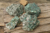 Natural Rare Emerald Mica In Matrix Cobbed Specimens x 4 From Mutoko, Zimbabwe - Toprock Gemstones and Minerals 