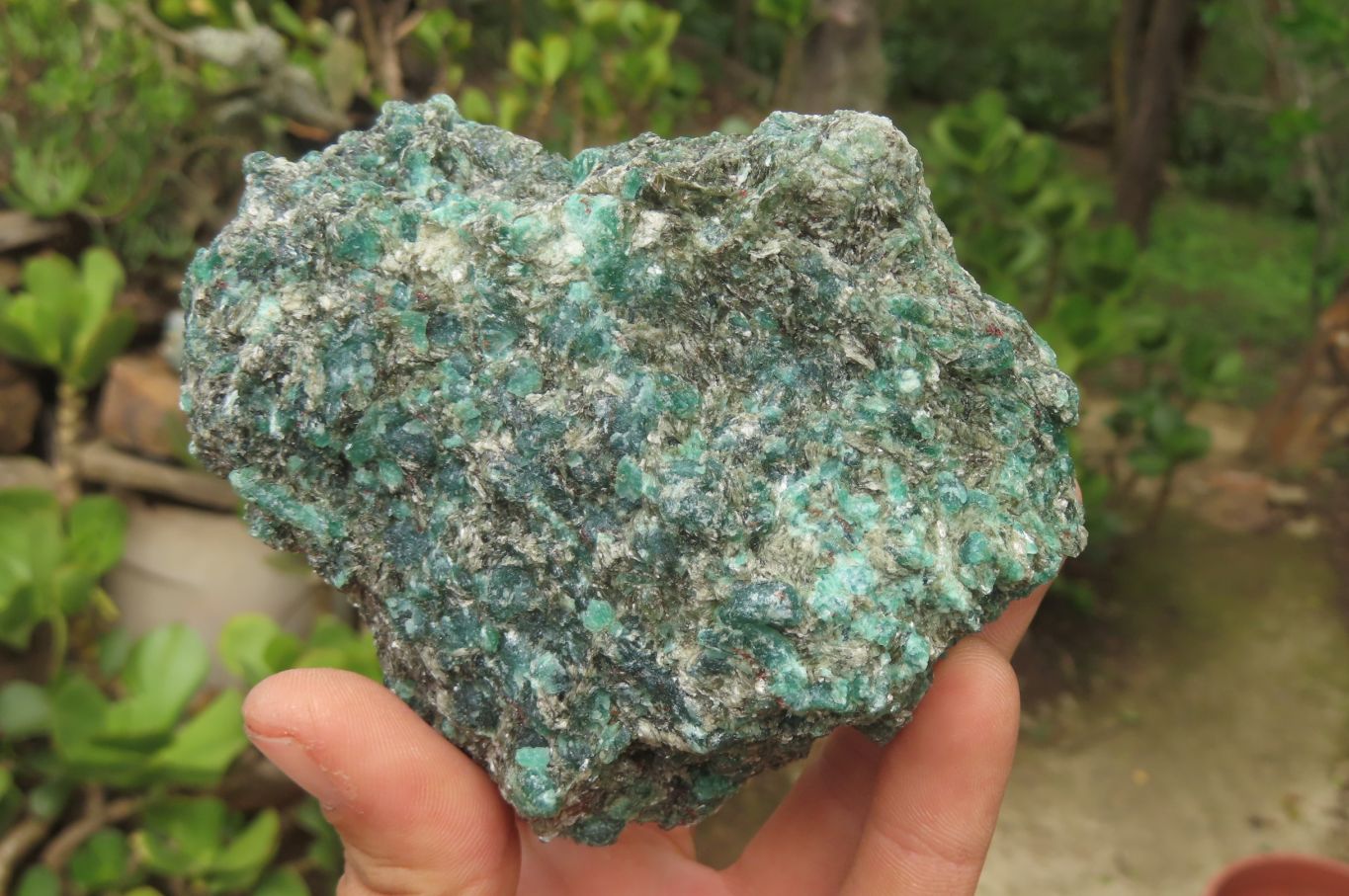 Natural Rare Emerald Mica In Matrix Cobbed Specimens x 4 From Mutoko, Zimbabwe - Toprock Gemstones and Minerals 