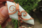 Hand Made Mixed Copper Wire Wrapped Pendants x 6 From South Africa - Toprock Gemstones and Minerals 