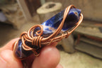 Hand Made Mixed Copper Wire Wrapped Pendants x 6 From South Africa - Toprock Gemstones and Minerals 