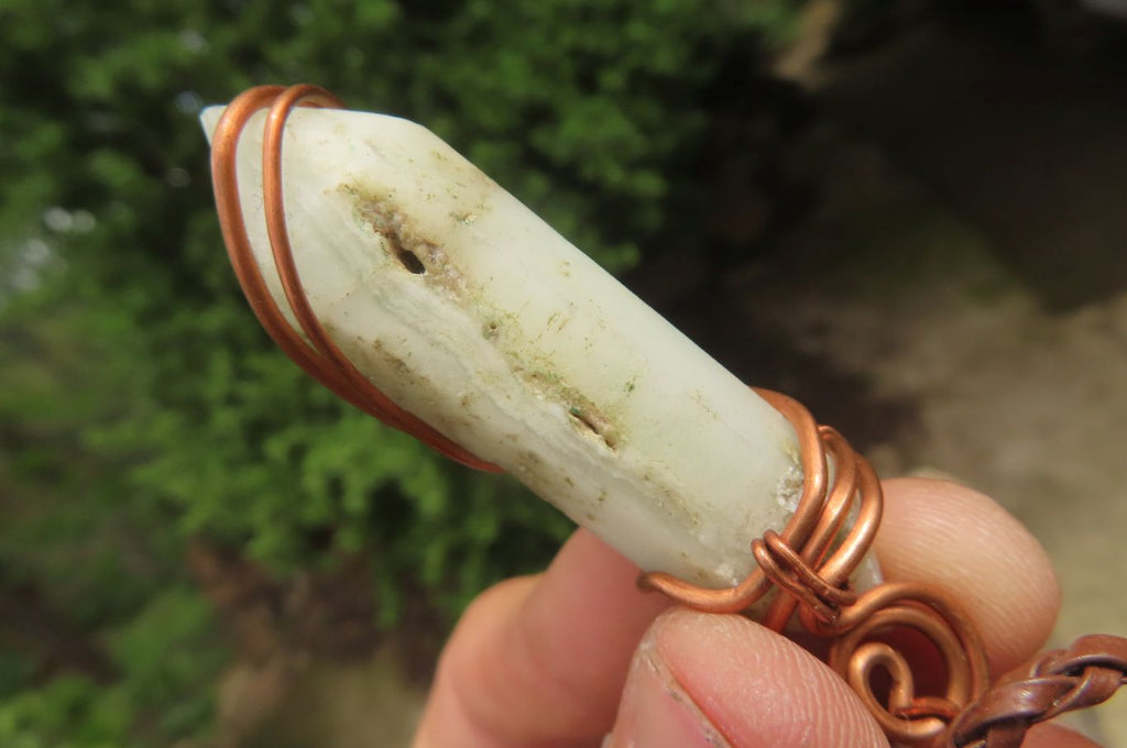 Hand Made Mixed Copper Wire Wrapped Pendants x 6 From South Africa - Toprock Gemstones and Minerals 