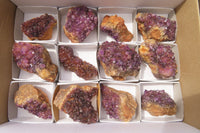 Natural Amethystos Amethyst Specimens x 12 From Kwaggafontein, South Africa - Toprock Gemstones and Minerals 