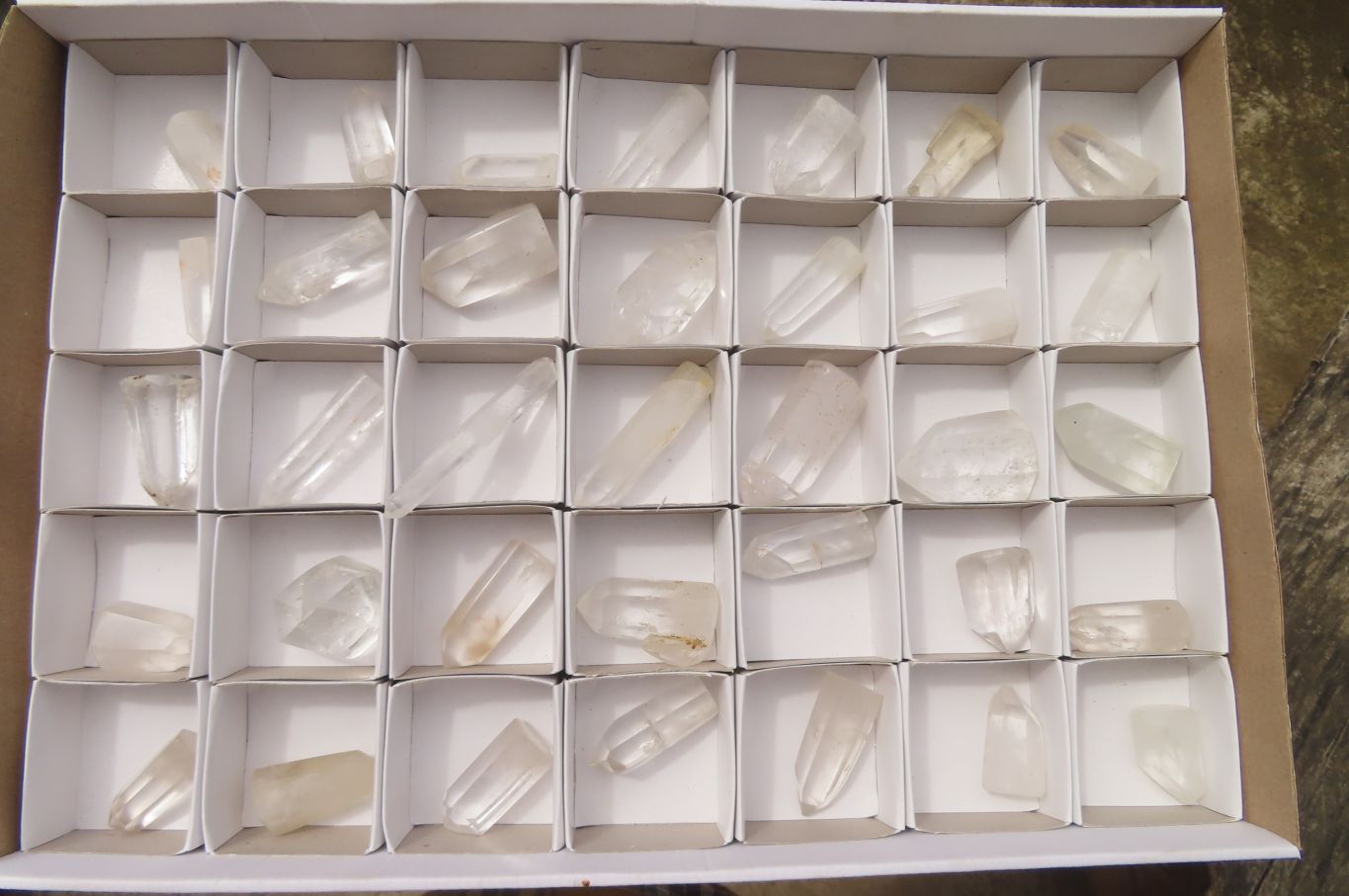 Polished Clear Quartz Crystals x 35 From Madagascar - Toprock Gemstones and Minerals 