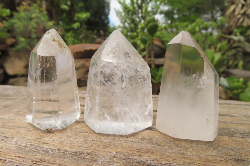 Polished Clear Quartz Crystals x 35 From Madagascar - Toprock Gemstones and Minerals 