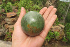 Polished Chrysoprase Spheres x 4 From Madagascar - Toprock Gemstones and Minerals 