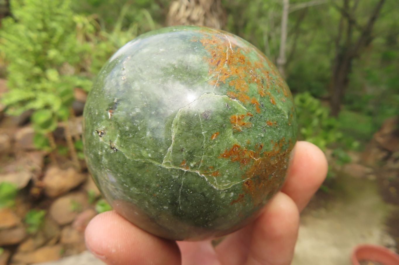 Polished Chrysoprase Spheres x 4 From Madagascar - Toprock Gemstones and Minerals 