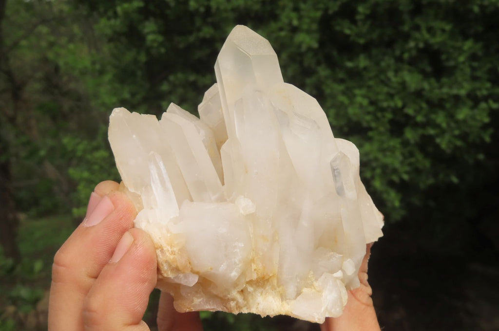Natural Quartz Clusters x 3 From Madagascar - Toprock Gemstones and Minerals 