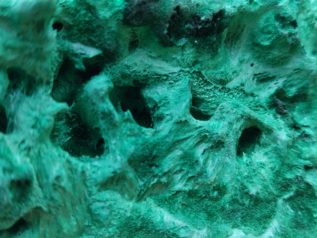 Natural Silky Malachite Specimens x 2 From Kasompe, Congo - Toprock Gemstones and Minerals 