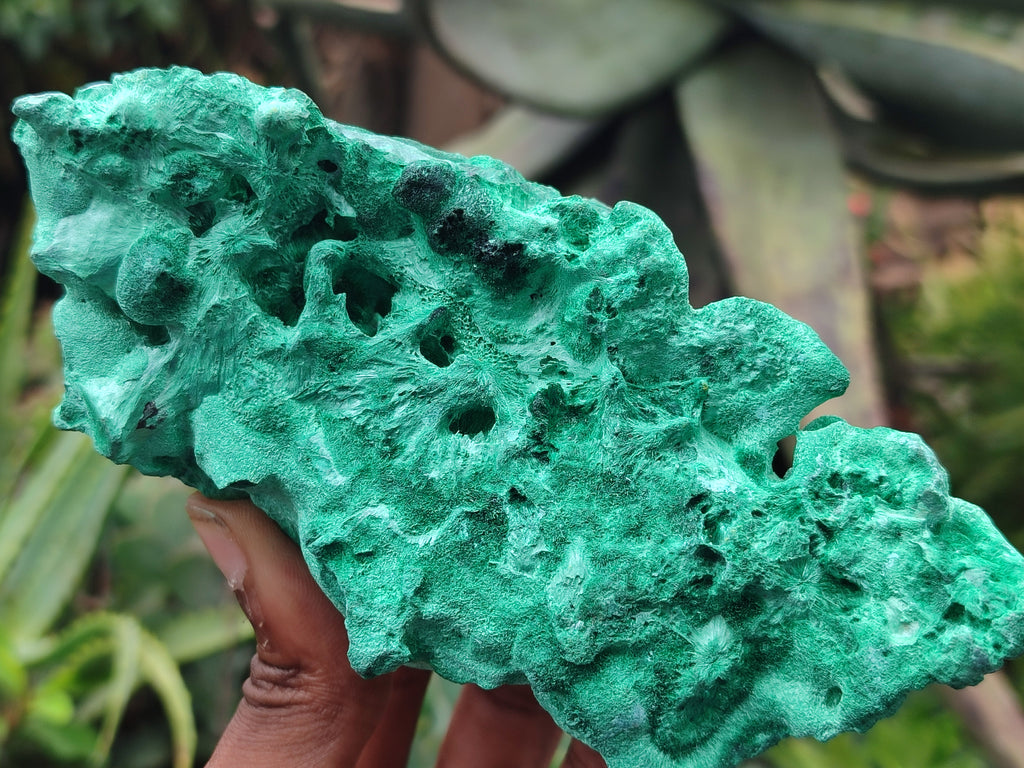 Natural Silky Malachite Specimens x 2 From Kasompe, Congo - Toprock Gemstones and Minerals 