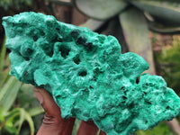 Natural Silky Malachite Specimens x 2 From Kasompe, Congo - Toprock Gemstones and Minerals 