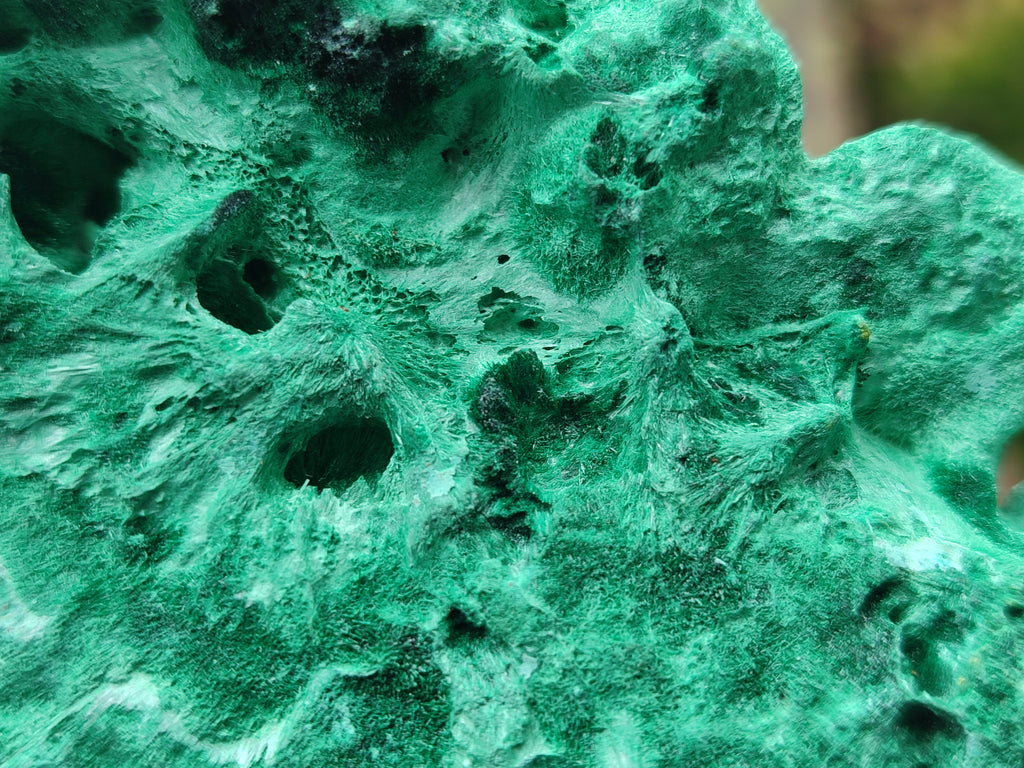 Natural Silky Malachite Specimens x 2 From Kasompe, Congo - Toprock Gemstones and Minerals 