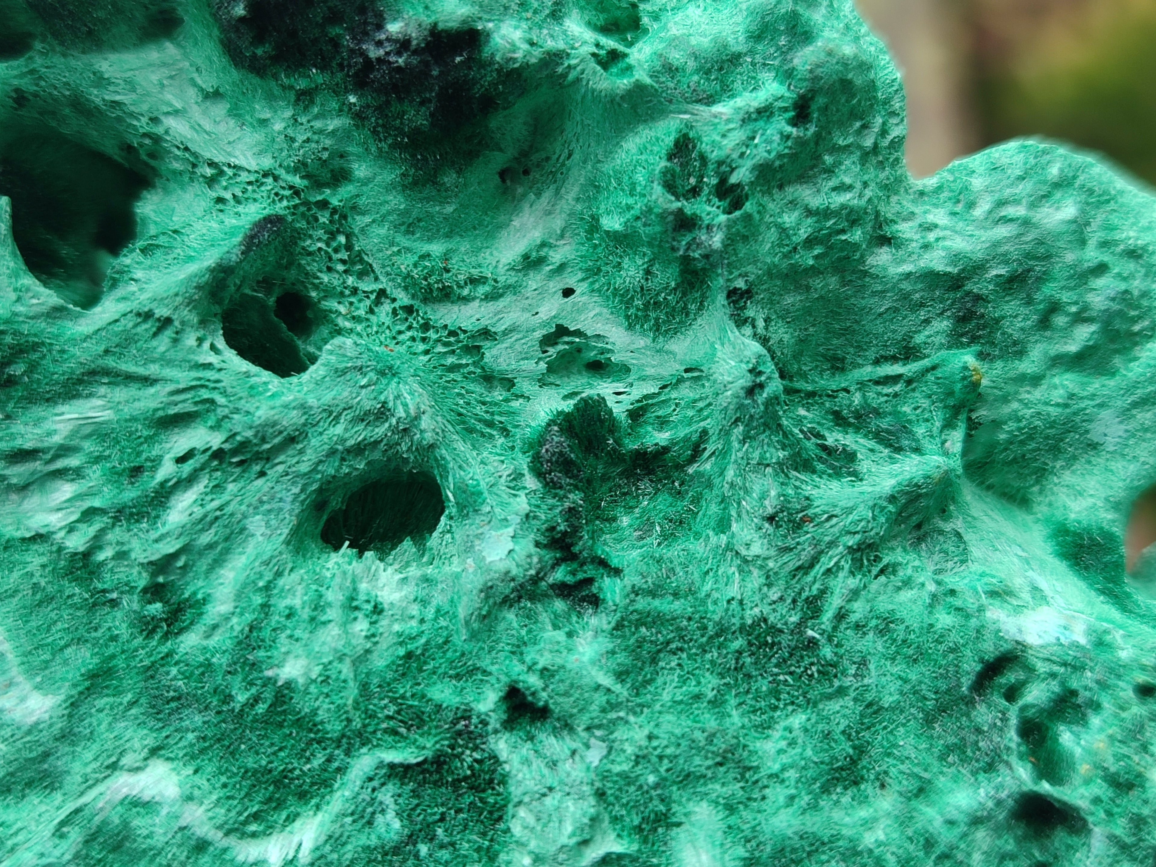 Natural Silky Malachite Specimens x 2 From Kasompe, Congo - Toprock Gemstones and Minerals 