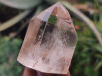 Polished Smokey Quartz Crystal Point-Prisms x 6 From Madagascar - Toprock Gemstones and Minerals 