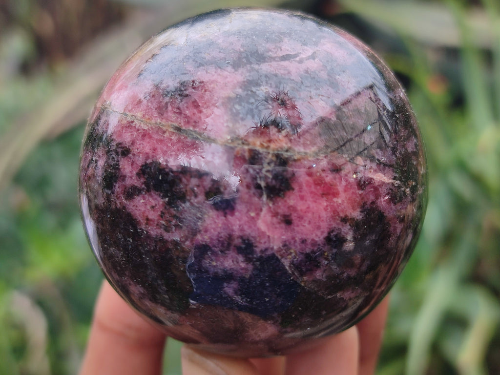 Polished Rhodonite Sphere-Ball x 4 From Ambindavato, Madagascar - Toprock Gemstones and Minerals 