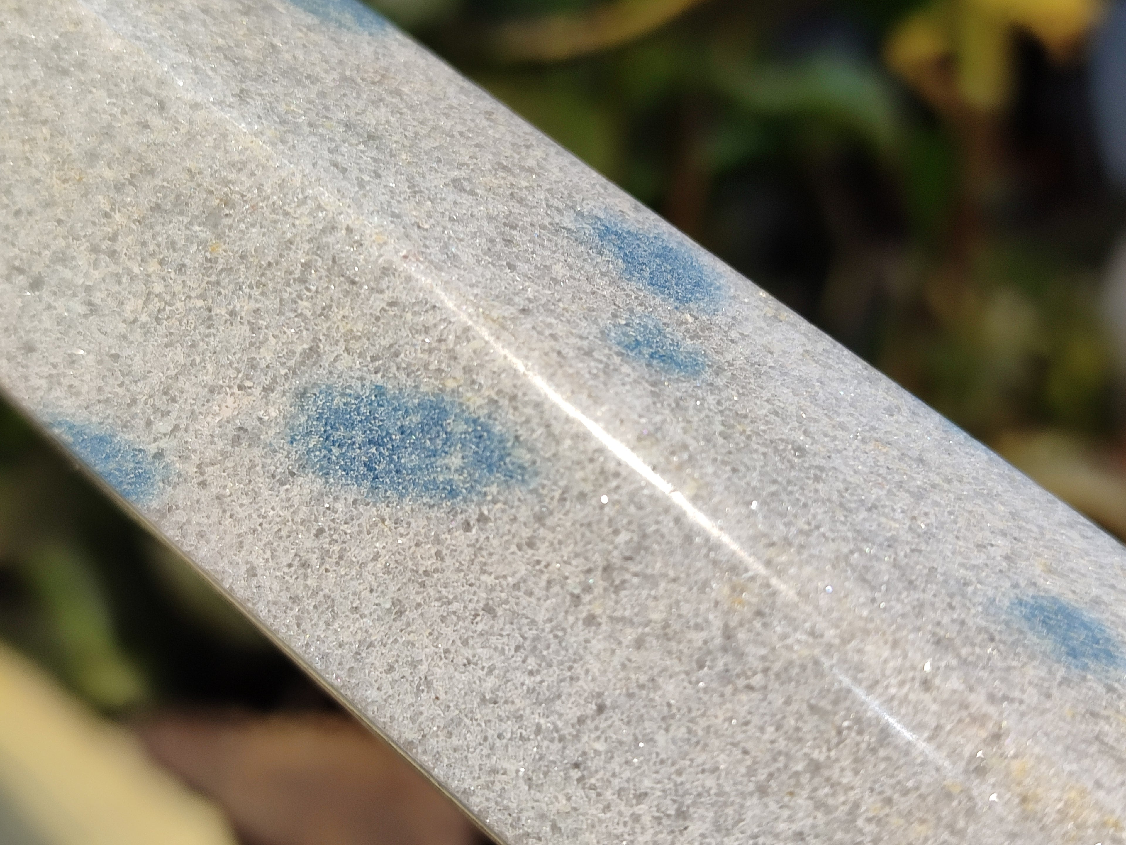 Polished Blue Spinel Spotted Quartz Spheres x 3 From Madagascar - Toprock Gemstones and Minerals 