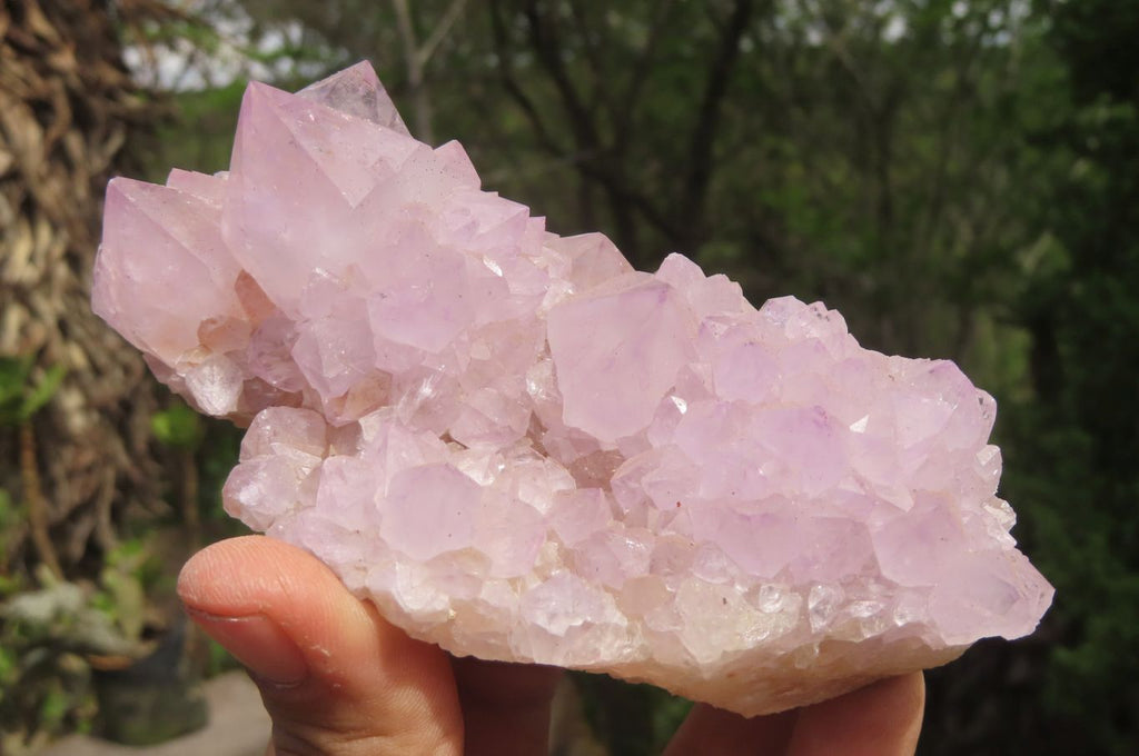 Natural Amethyst Spirit Quartz Clusters x 2 From Boekenhouthoek, South Africa - Toprock Gemstones and Minerals 