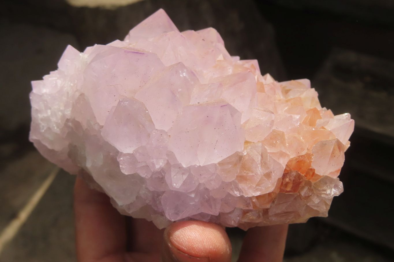 Natural Amethyst Spirit Quartz Clusters x 2 From Boekenhouthoek, South Africa - Toprock Gemstones and Minerals 