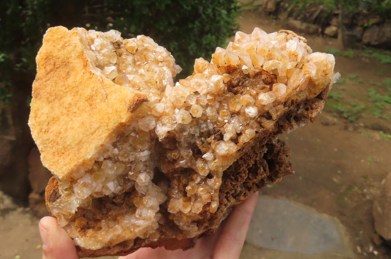 Natural Limonite Quartz Specimens x 3 From Zambia - Toprock Gemstones and Minerals 