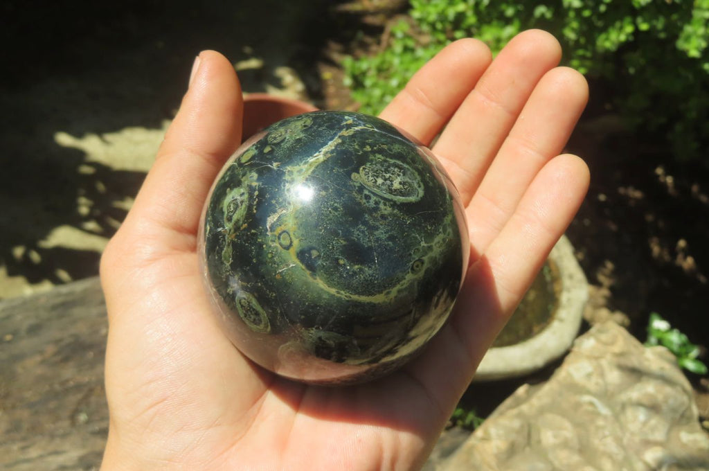 Polished Stromatolite Jasper Spheres x 4 From Madagascar - Toprock Gemstones and Minerals 