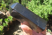 Polished Black Basalt Points x 6 From Antsirabe, Madagascar - Toprock Gemstones and Minerals 