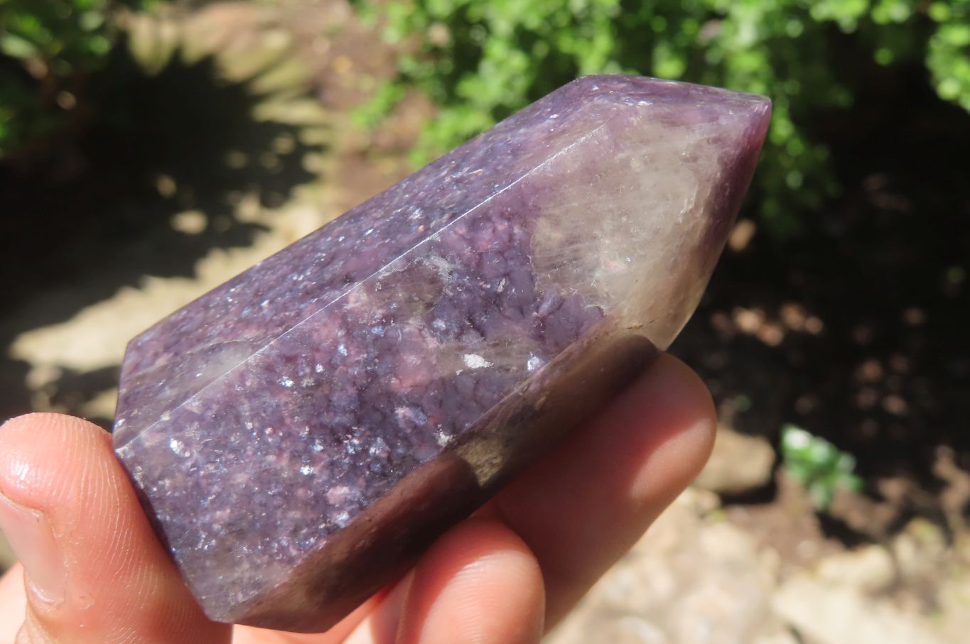 Polished Lepidolite Points x 6 From Ambatondrazaka, Madagascar - Toprock Gemstones and Minerals 