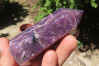 Polished Lepidolite Points x 6 From Ambatondrazaka, Madagascar - Toprock Gemstones and Minerals 