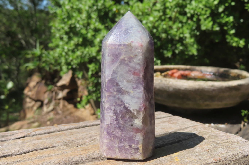 Polished Lepidolite Points x 6 From Ambatondrazaka, Madagascar - Toprock Gemstones and Minerals 