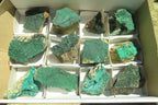 Natural Botryoidal Malachite Specimens x 12 From Congo - Toprock Gemstones and Minerals 