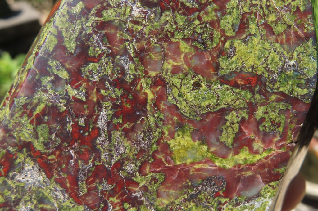 Polished Dragons Blood Stone Points x 2 From Tshipise, South Africa - Toprock Gemstones and Minerals 