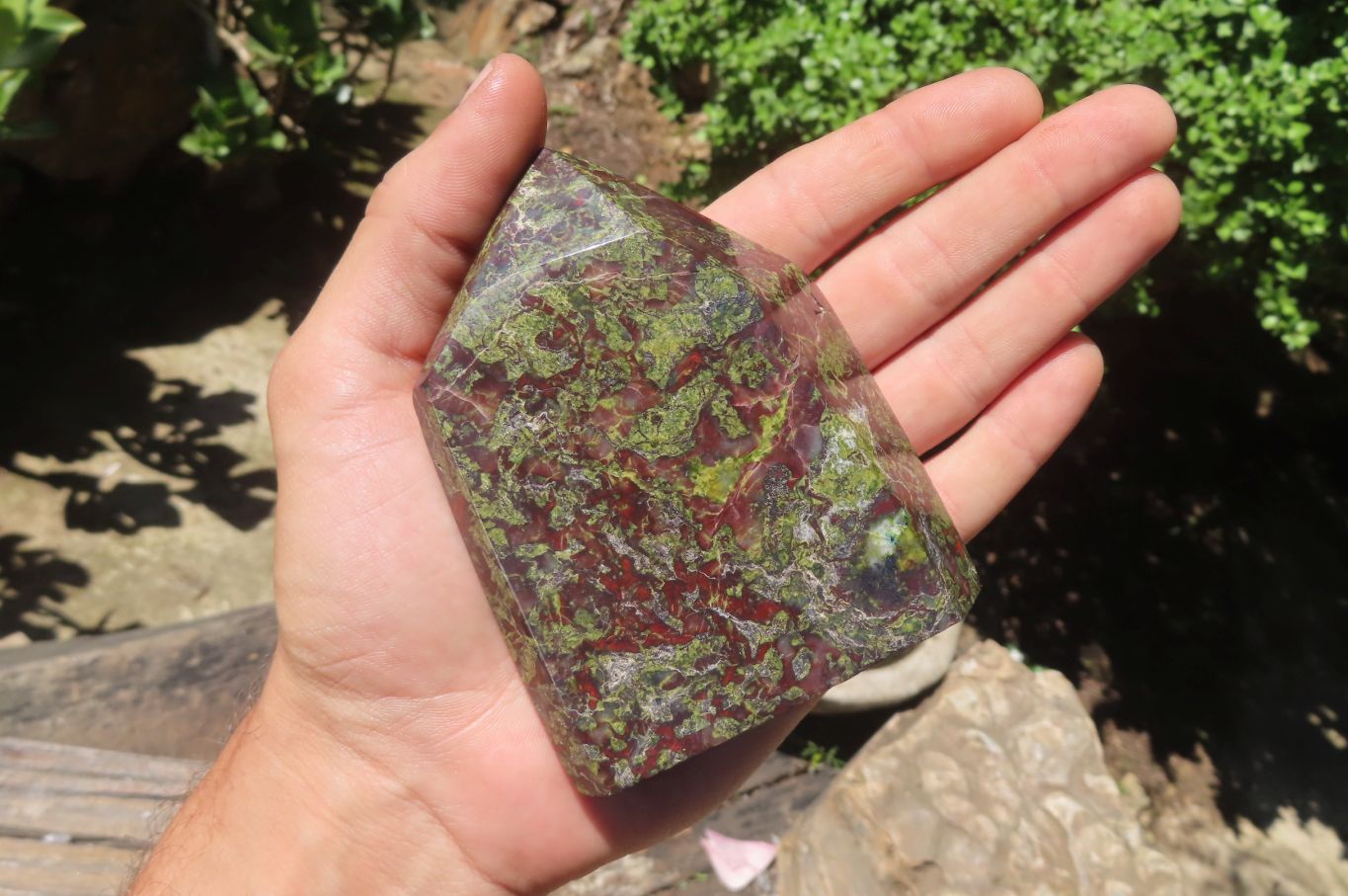 Polished Dragons Blood Stone Points x 2 From Tshipise, South Africa - Toprock Gemstones and Minerals 