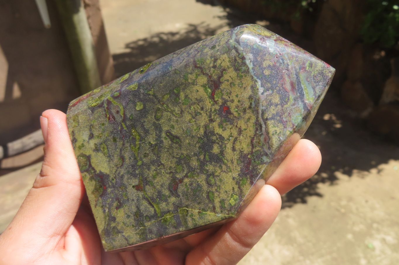 Polished Dragons Blood Stone Points x 2 From Tshipise, South Africa - Toprock Gemstones and Minerals 