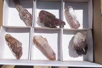 Natural Smokey Amethyst Crystals x 6 From Chiredzi, Zimbabwe - Toprock Gemstones and Minerals 