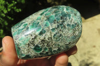Polished Rare Emerald Mica In Matrix Standing Free Forms x 3 From Mutoko, Zimbabwe - Toprock Gemstones and Minerals 
