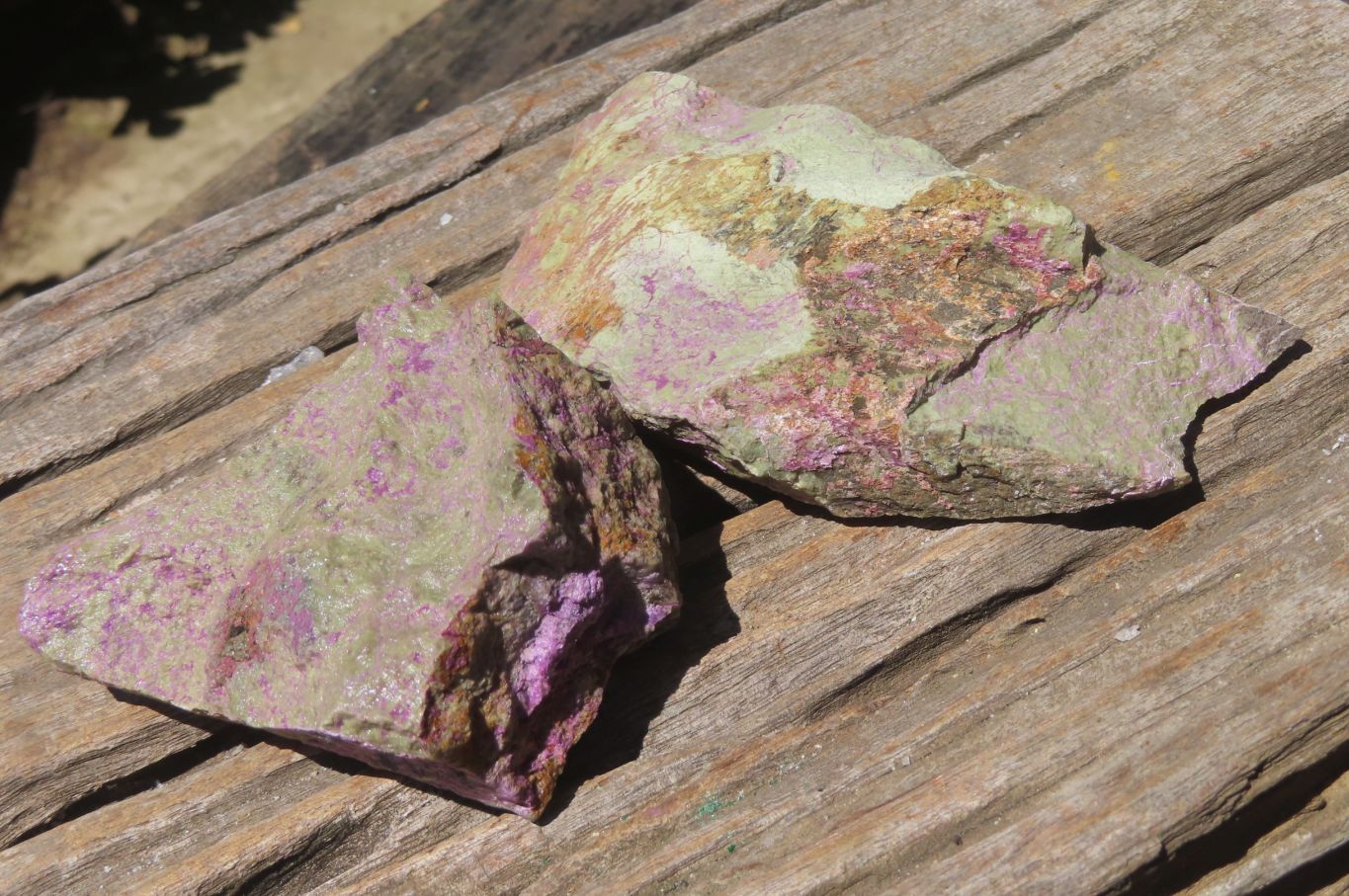 Natural Stichtite Cobbed Specimens x 6 From Barberton, South Africa - Toprock Gemstones and Minerals 