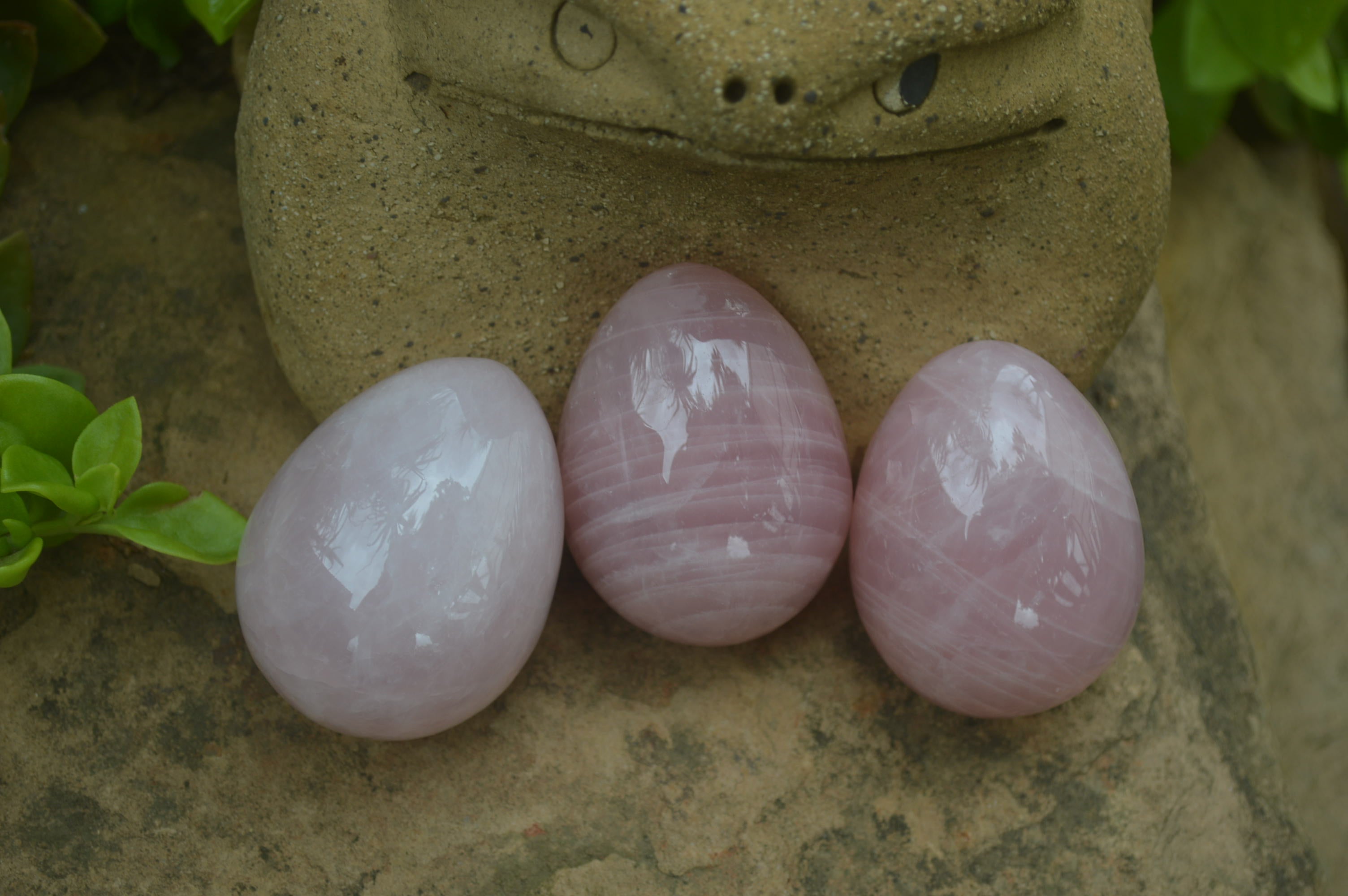 Polished Rose Quartz Eggs - Sold Per Item - From Namibia - Toprock Gemstones and Minerals 